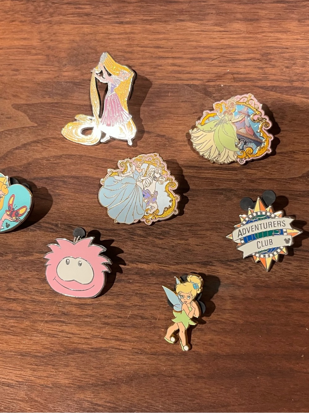 Disney Adventurers Club Enamel Pins-Disney Pricesses, Club Pins